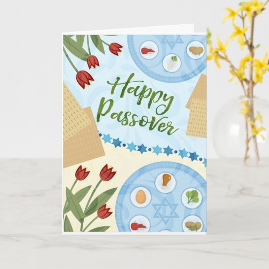 Passover Karte (Gelbe Blume)