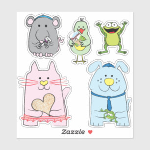 Passover-Katze und Friends Custom Shaping Stickers Aufkleber