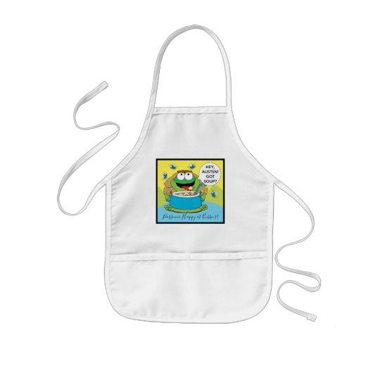 Passover Kids' Apron Got Soup Frog Kinderschürze (Vorne)