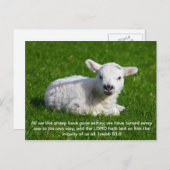 Passover Lamb, Isaiah 53 Postkarte (Vorne/Hinten)