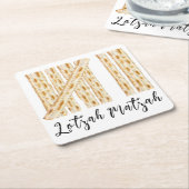 Passover Lotzah Matzah 7 Tage Rechteckiger Pappuntersetzer (angewinkelt)