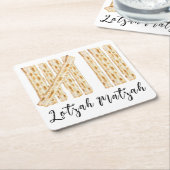 Passover Lotzah Matzah 8 Tage Rechteckiger Pappuntersetzer (angewinkelt)