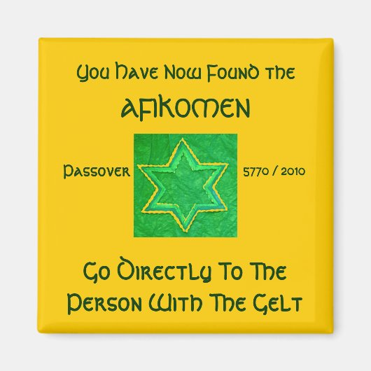 Passover Magnet (Vorne)