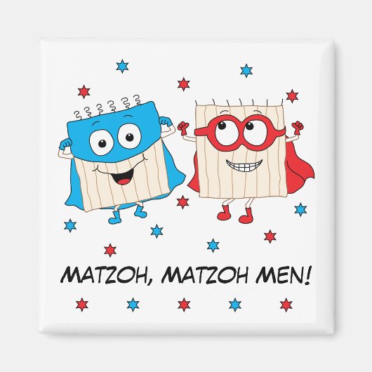 Passover Magnet Platz "Matzoh Men" (Vorne)