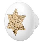 Passover Matzah Broad Star von David Keramikknauf (Rechts)
