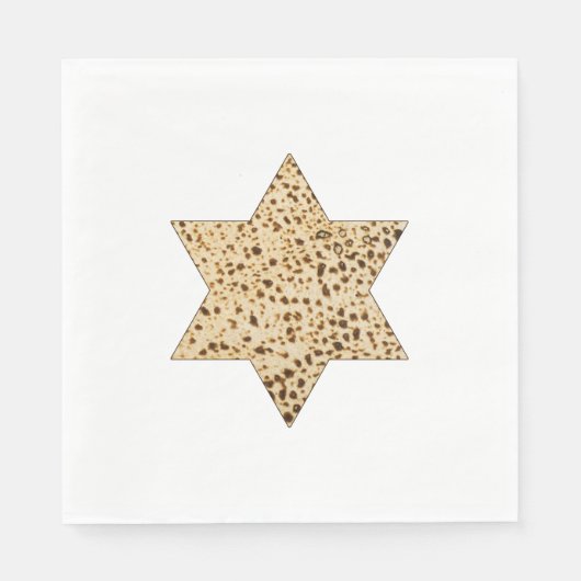 Passover Matzah Broad Star von David Serviette (Vorderseite)