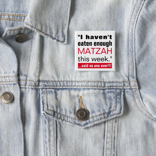Passover Matzah Funny Button (Beispiel)