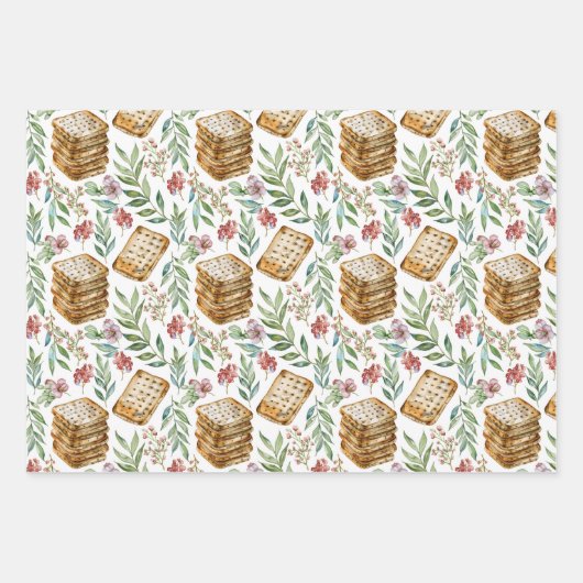 Passover Matzah Geschenkpapier Set (Vorderseite 3)