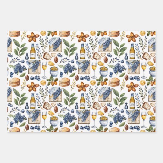 Passover Matzah Geschenkpapier Set (Vorderseite 2)