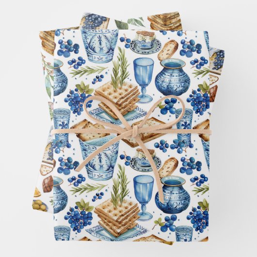 Passover Matzah Geschenkpapier Set (Beispiel)