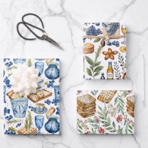 Passover Matzah Geschenkpapier Set