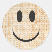 Passover Matzah Round Sticker (Vorderseite)