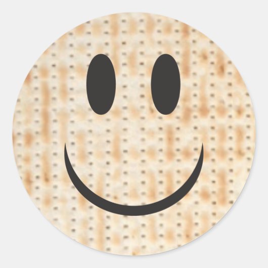 Passover Matzah Round Sticker (Vorderseite)