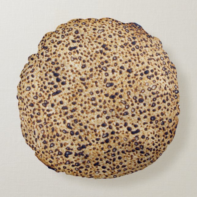 Passover Matzah Rundes Kissen (Vorderseite)
