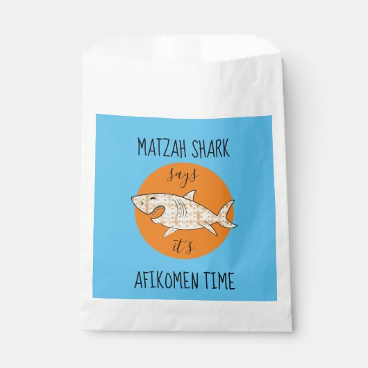 Passover Matzah Shark Afikomen Gastgeschenk Bag Geschenktütchen (Vorderseite)