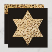 Passover Matzah Star von David Einladung (Vorne/Hinten)