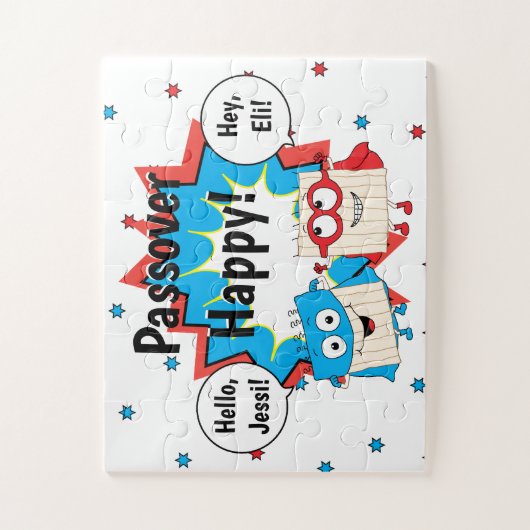 Passover Matzah Super Helden Puzzle (Vertikal)