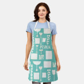 Passover Matzah Wine Blue Schürze (Getragen)