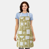 Passover Matzah Wine Gold Schürze (Getragen)