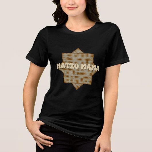 Passover Matzo Mama Matzo Ball Tri-Blend Shirt (Vorderseite)