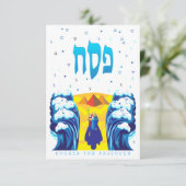 Passover Moses & Israelites Exodus-Urlaubskarte (Stehend Vorderseite)