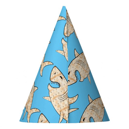 Passover Party Hat Matzah Shark Partyhütchen (Rückseite)