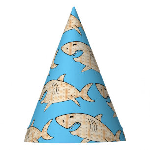 Passover Party Hat Matzah Shark Partyhütchen