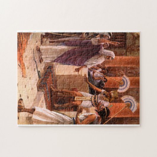 PASSOVER PESACH BIBLE PUZZZMOSE UND PHARAOH PUZZLE (Horizontal)