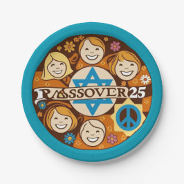 Passover Plakat für Kinder Pappteller