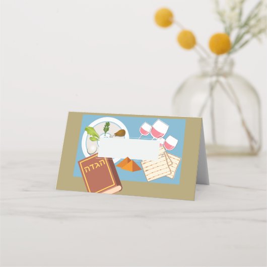 Passover-Platzkarten Platzkarte (Vorderseite)