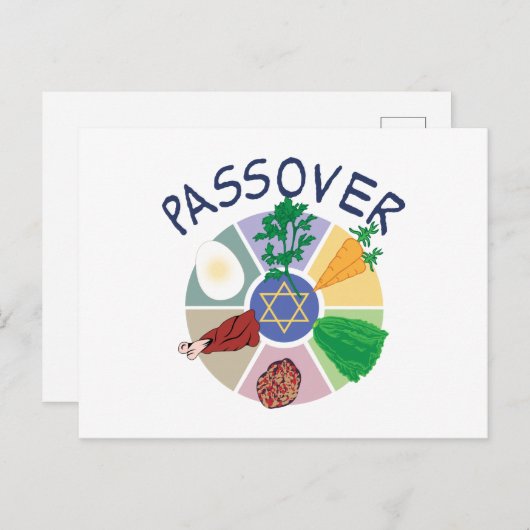 Passover Postkarte (Vorne/Hinten)