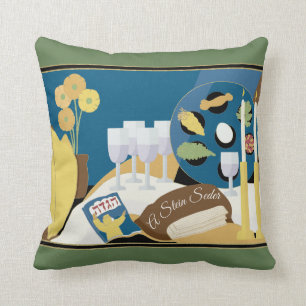 Passover Seder 16/16" Pillow "A Passover Seder Kissen