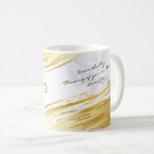 Passover Seder Gold Rods Custom Marmor Kaffee Tass Kaffeetasse (VorderseiteRechts)