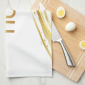 Passover Seder Gold Swash Geschirrtuch (Viertel Falte)