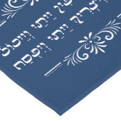 Passover Seder Hebrew Pesach Haggadah Zitat Großer Tischläufer (Ecke)