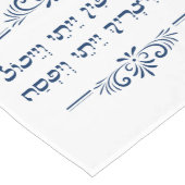 Passover Seder Hebrew Pesach Haggadah Zitat Großer Tischläufer (Ecke)