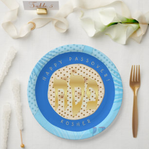 Passover Seder Kosher Pesach Matzah Pappteller
