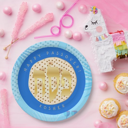 Passover Seder Kosher Pesach Matzah Pappteller (Party)