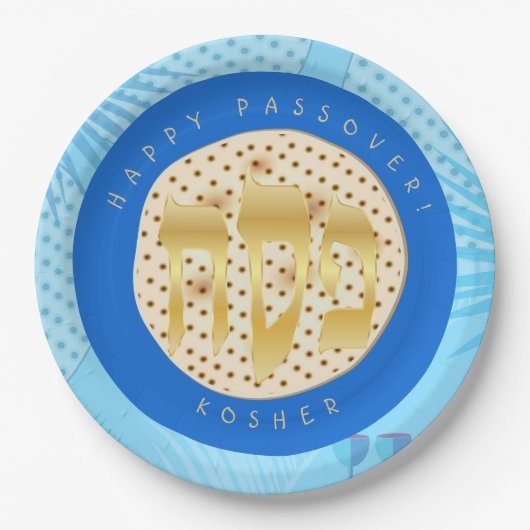 Passover Seder Kosher Pesach Matzah Pappteller (Vorderseite)