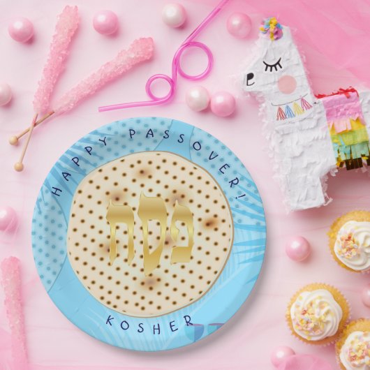 Passover Seder Kosher Pesach Matzah Pappteller (Party)