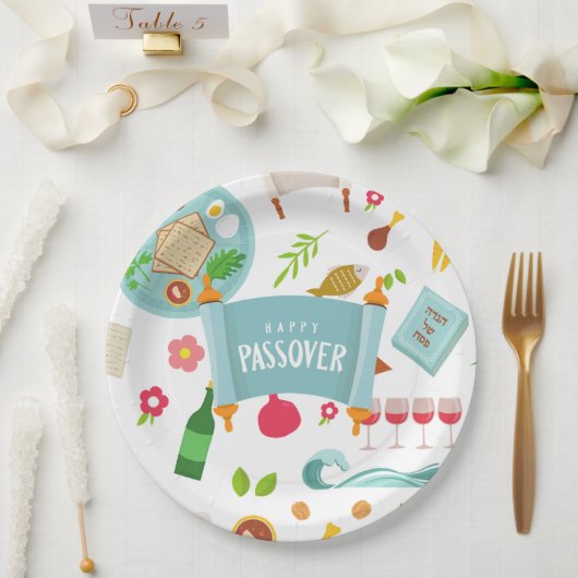 Passover Seder Paper Plate Pappteller (Hochzeit)