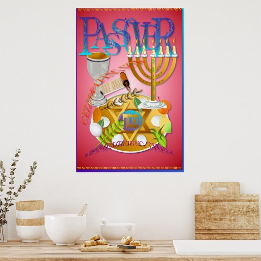 Passover Seder Posters Poster (Küche)