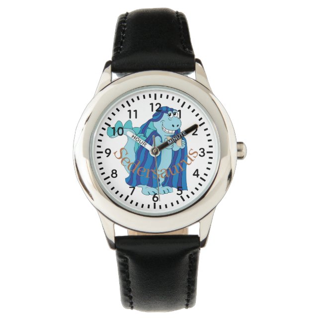 Passover Sedersaurus Personalize Armbanduhr (Vorderseite)