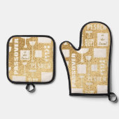 Passover Seed Ofenhandschuh & Topflappen-Set (Vorderseite)