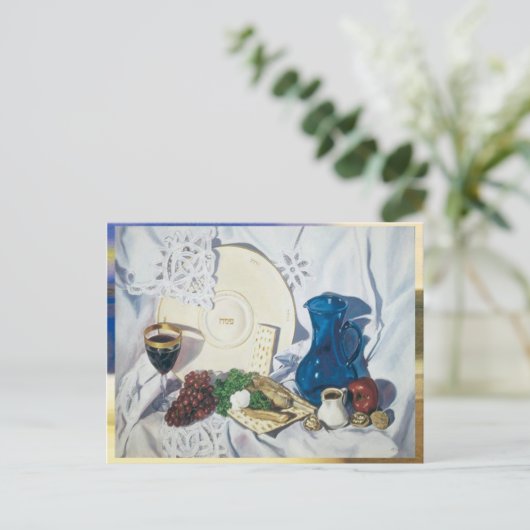 Passover Seed Postkarte (Stehend Vorderseite)