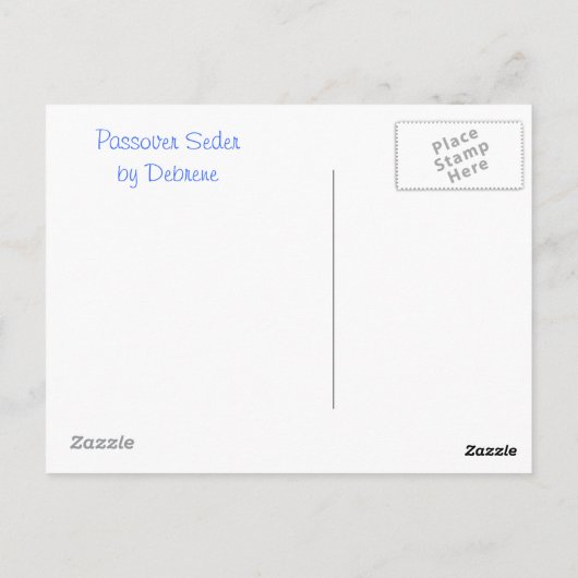 Passover Seed Postkarte (Rückseite)