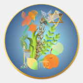 PASSOVER-Seegerät Runder Aufkleber (Vorderseite)