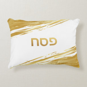 Passover Sever Gold Swash Personalisiert Pillow Ca Dekokissen
