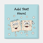 Passover Square Magnet "Matzahs" (Vorne)