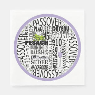 Passover Standard Napkins "Dayenu & more" Serviette